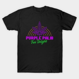 Purple Palm Tree Delight T-Shirt